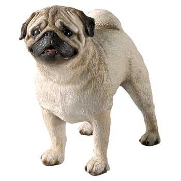 Pug Fawn Standing Dog Statue